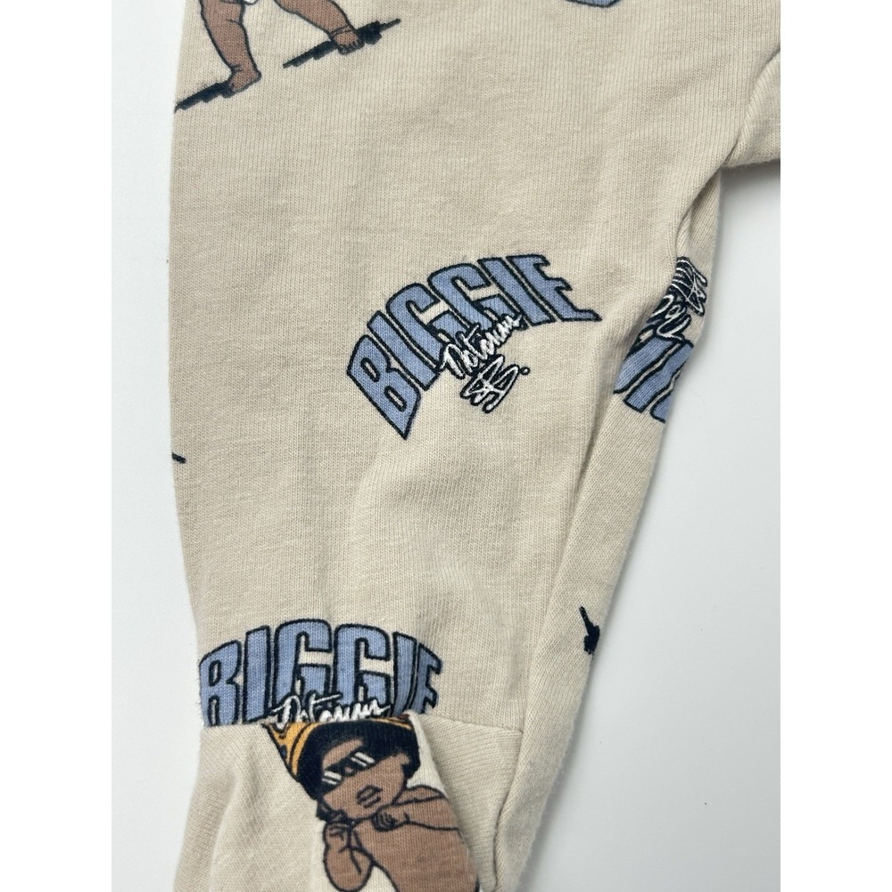 Newborn Baby Notorious BIG  2pc  Romper Sleeper King of NY Set Pajamas - Picture 7 of 10